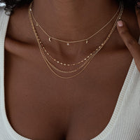 Three Chain Sparkle Necklace