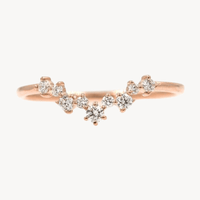 Diamond Cluster Arch Ring