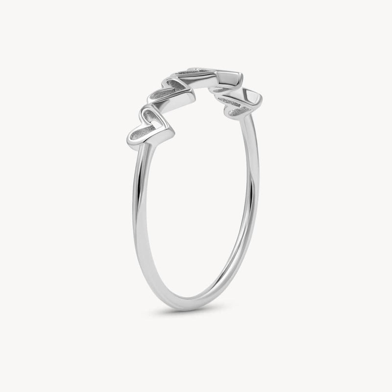 Five Hearts Ring