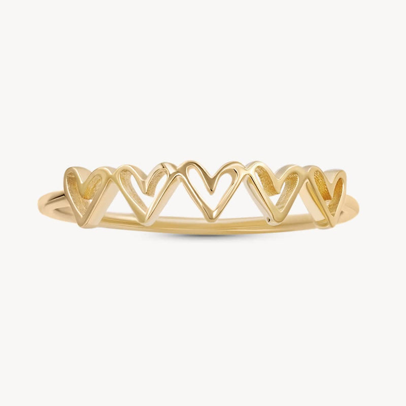 Five Hearts Ring