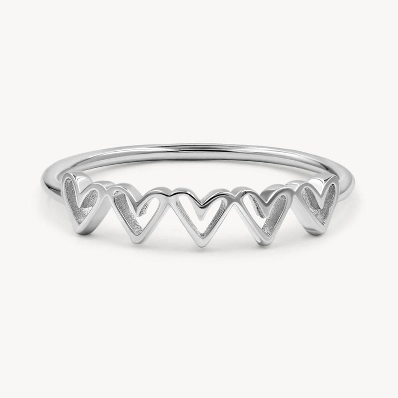 Five Hearts Ring