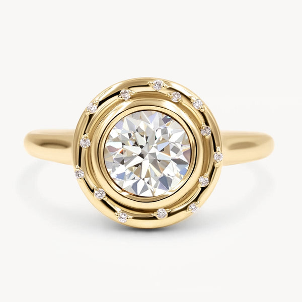 18k 2.01ct GIA Round I/SI1 Ethically Mined Spotlight Ring