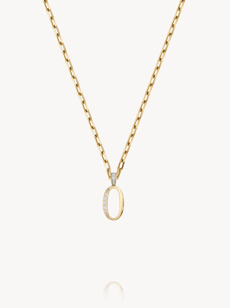 Diamond Number Pendants