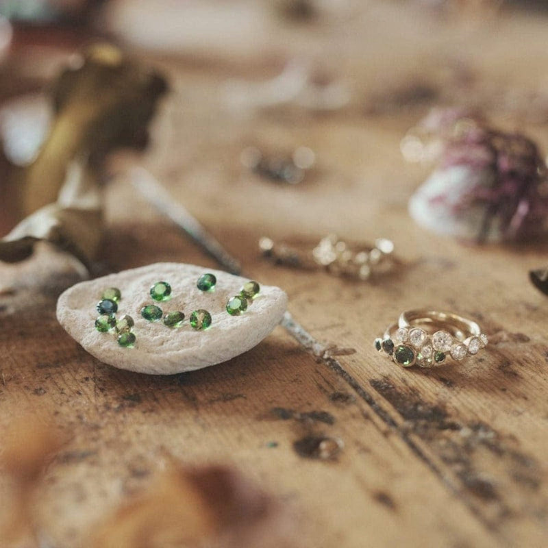 Ocean Sapphires Seaweed Ring