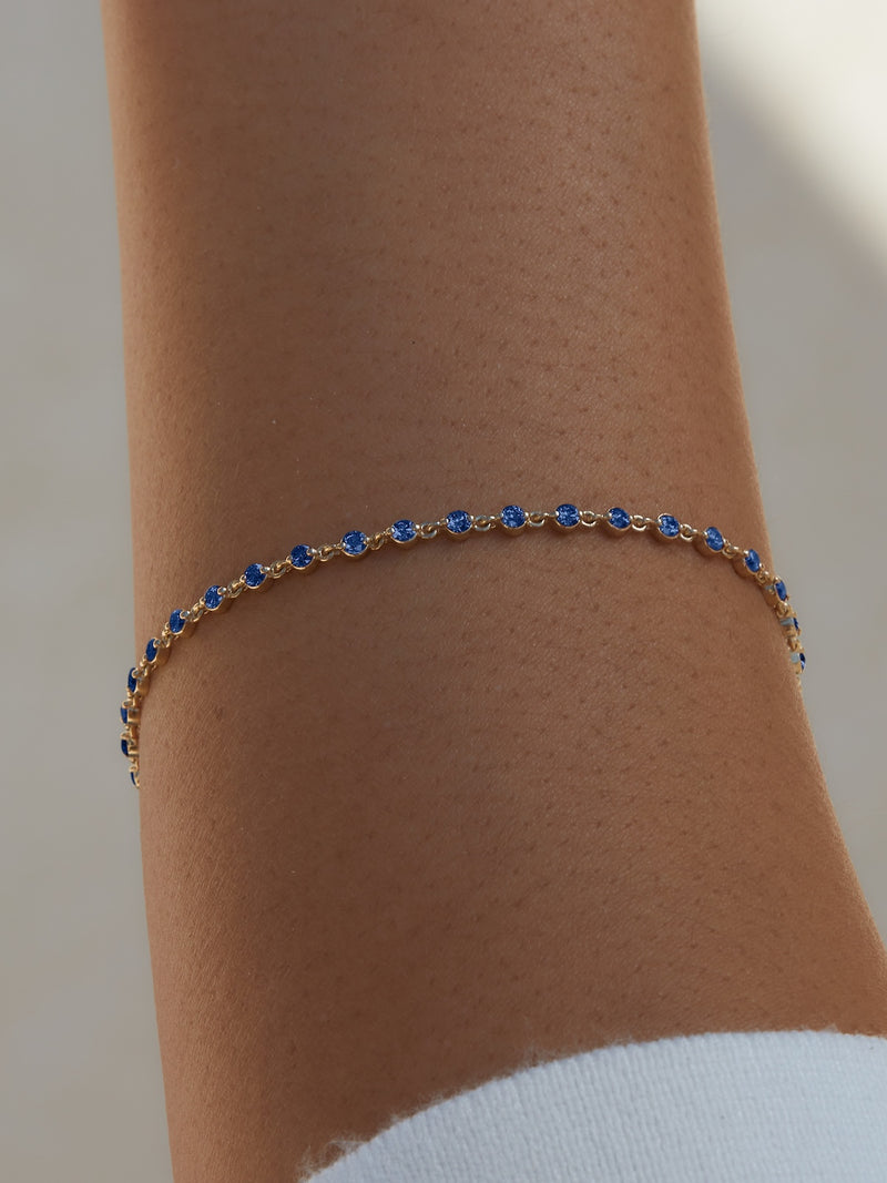 Wrapped in Blue Sapphires Bracelet