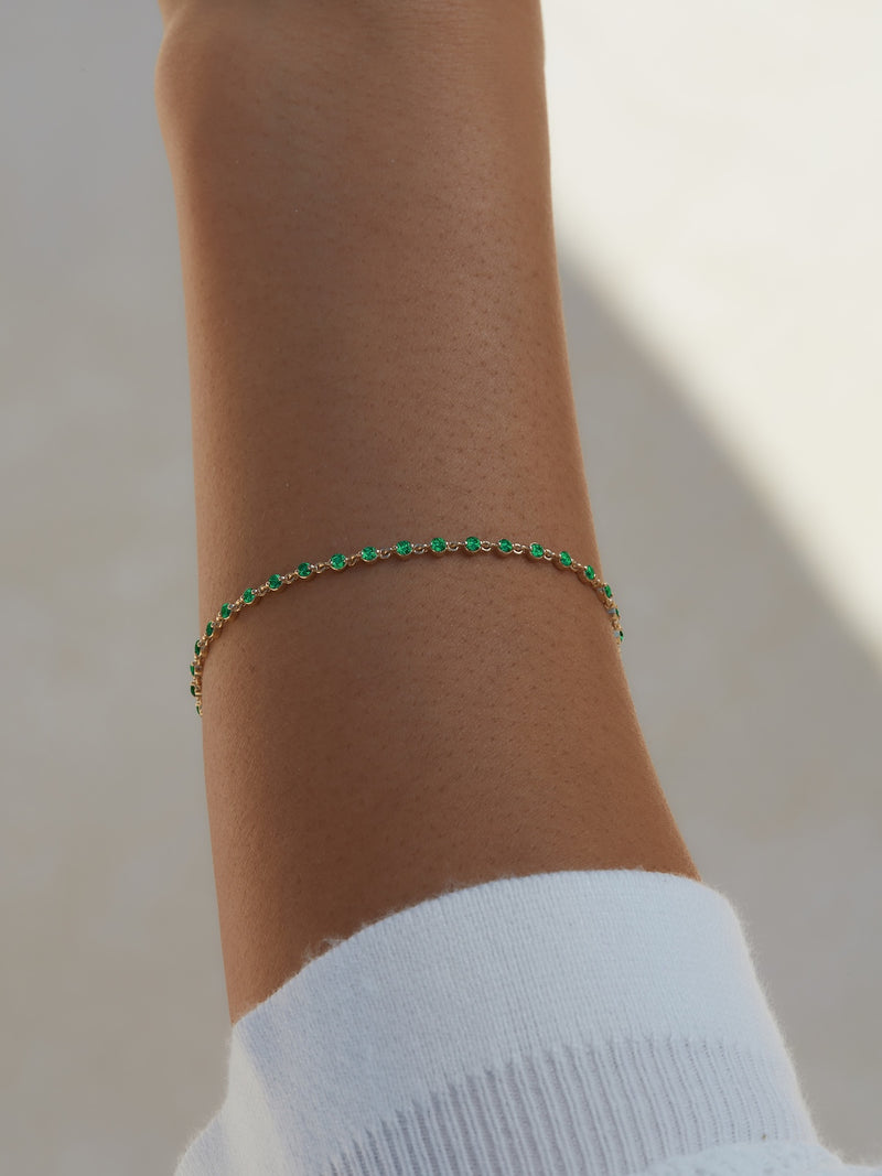Wrapped in Emeralds Bracelet