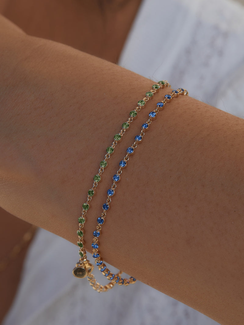 Wrapped in Blue Sapphires Bracelet