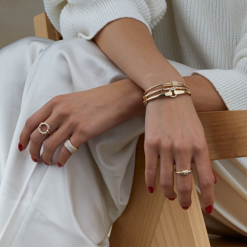 Two-Toned Buckle Bracelet