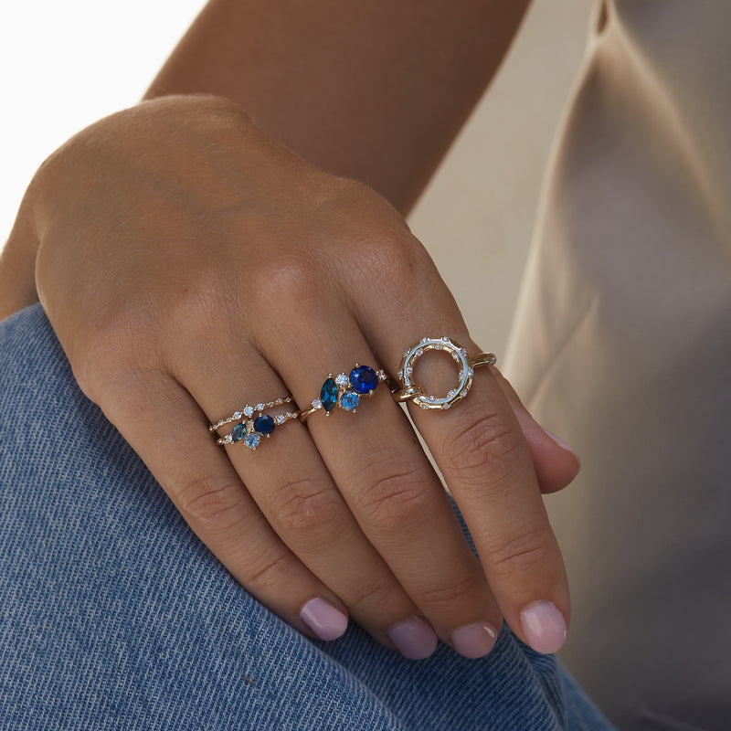 Large Ocean Starry Cluster Ring