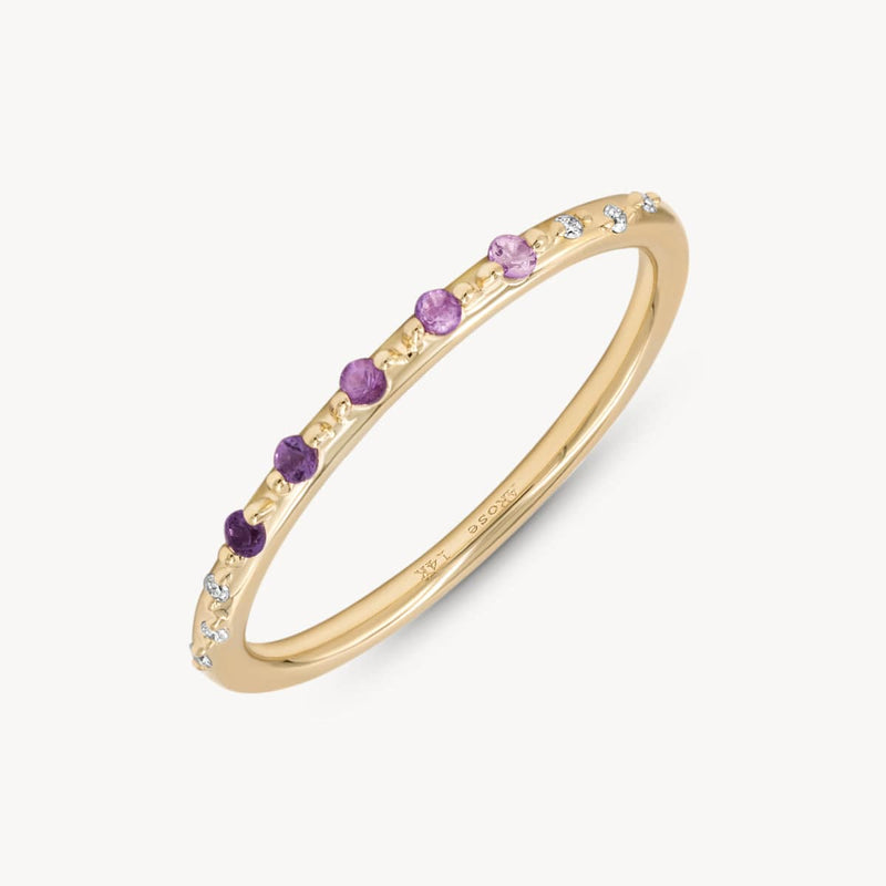 Starry Amethyst Ombré Band