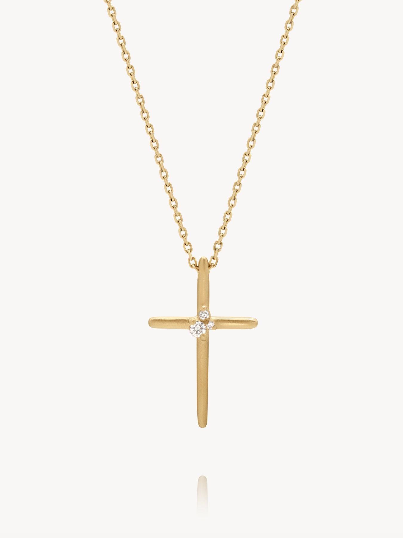 Cross Necklace in 14K Yellow Gold | Audry Rose