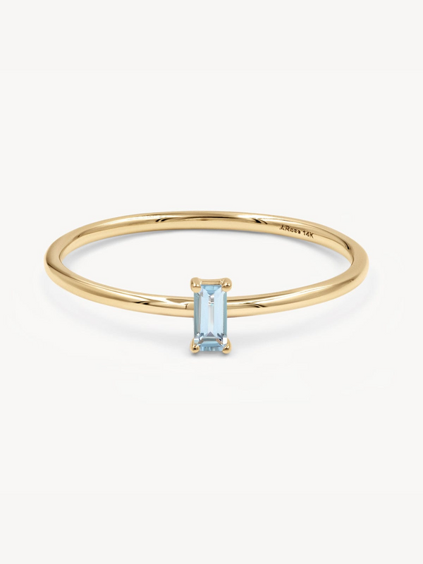 Birthstone Ring - Aquamarine