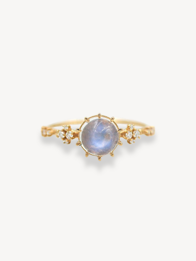 Twinkling Moonstone Oracle Ring