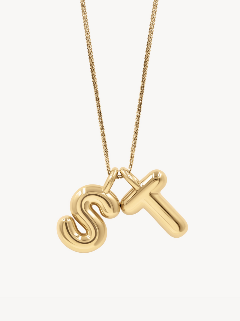 Helium Initial Necklace