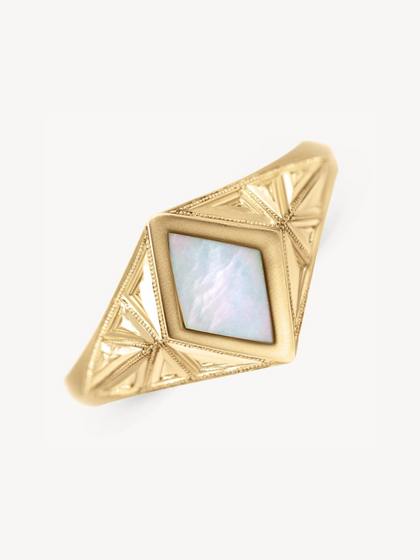 Quinn Mother of Pearl Ring