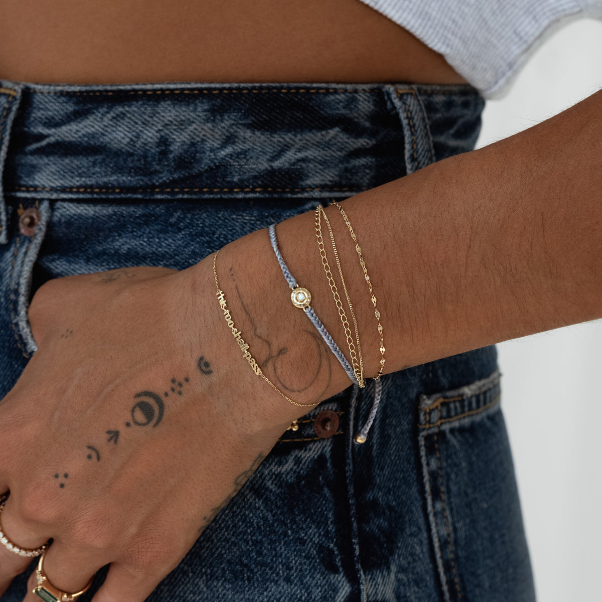 This Too Shall Pass Bracelet in 14K Yellow Gold | Audry Rose