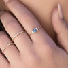 Princess Geo Montana Sapphire Diamond Ring