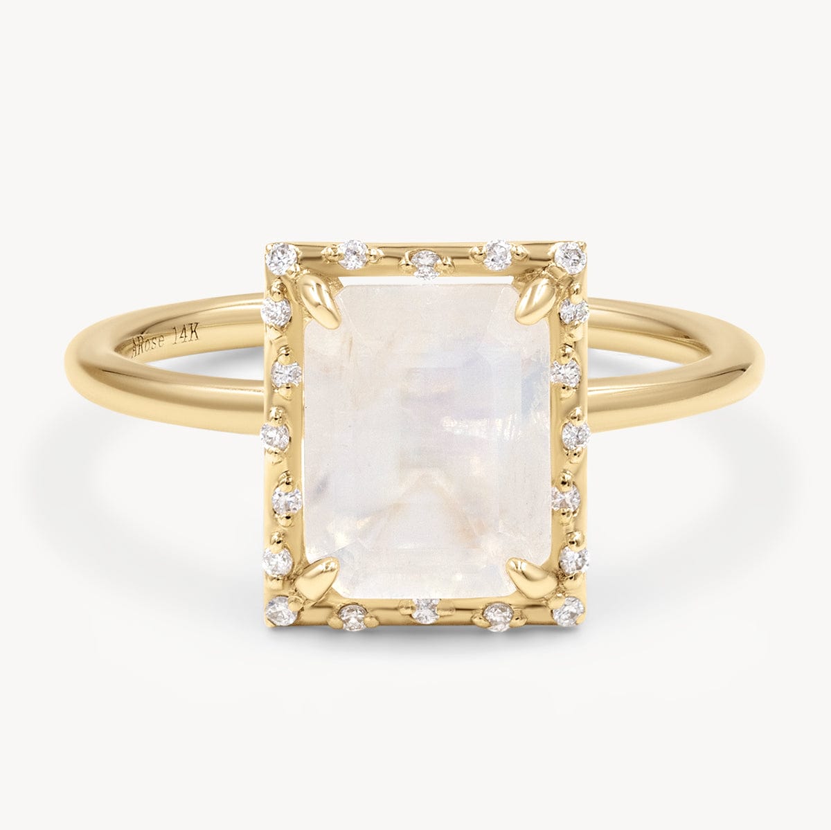 Yellow on sale moonstone ring