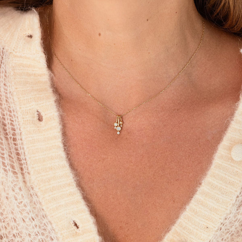 Diamond Droplet Necklace