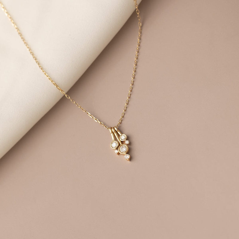 Diamond Droplet Necklace