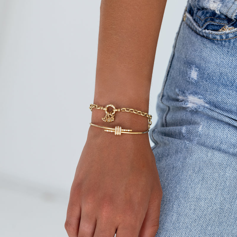 Diamond Latch Bracelet