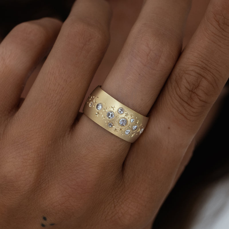 Rose Cut Celestial Band