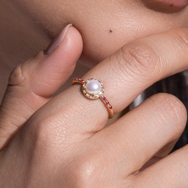 Starry Pearlescent Ring