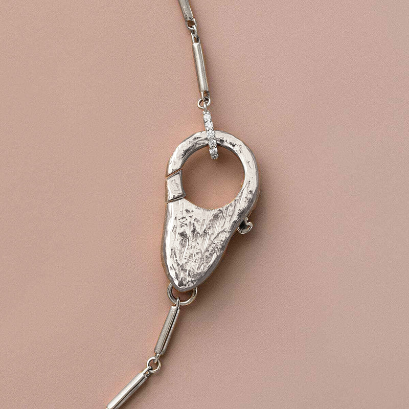 Sterling Silver Lock Necklace