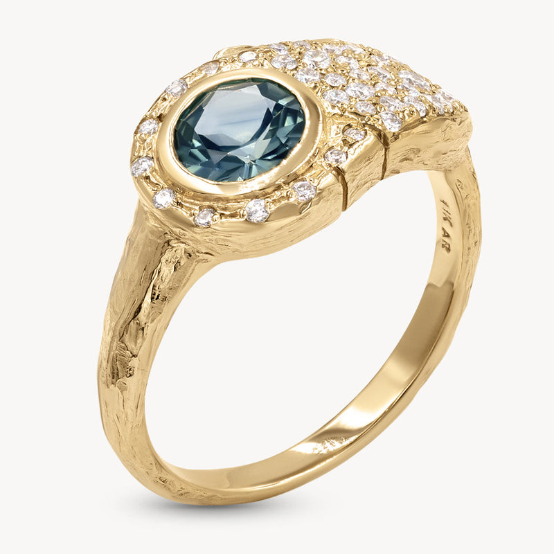 Birthstone Lock Ring