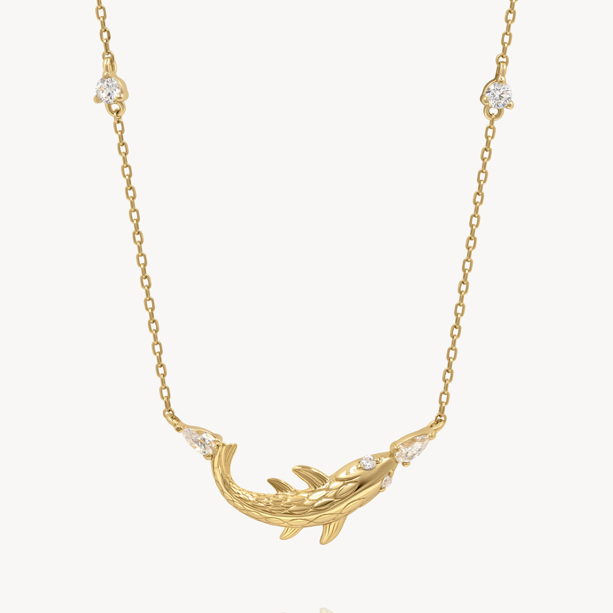 Gold Fish Necklace | tasha