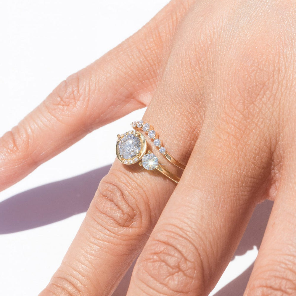 Arch Collection Rings Diamond Arch Ring in 14K Solid Gold | Audry Rose
