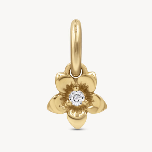 Flower Mini Golden Charm