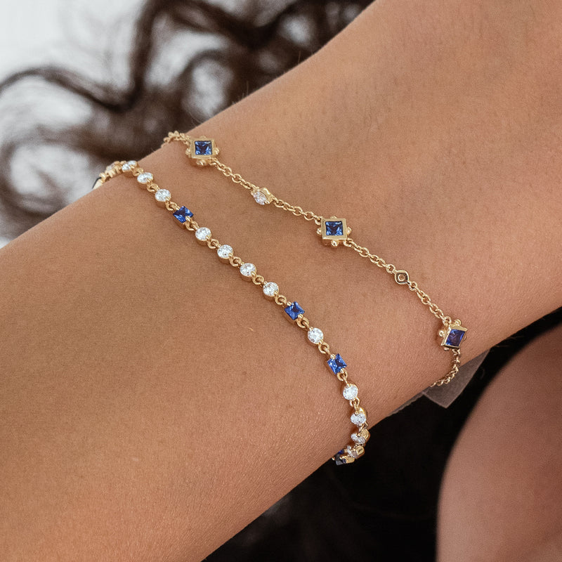 Wrapped in Sapphires and Diamonds Bracelet