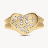 Wide Love Explosion Ring