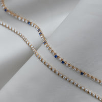 Wrapped in Sapphires and Diamonds Necklace