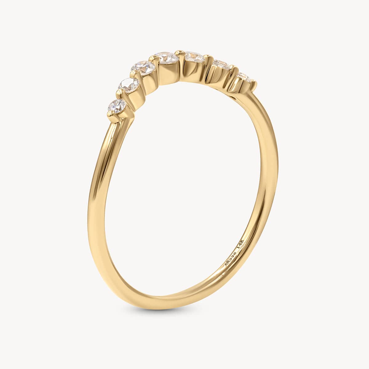 Arch Collection Rings Diamond Arch Ring in 14K Solid Gold | Audry Rose