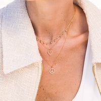 Diamond Peace Necklace