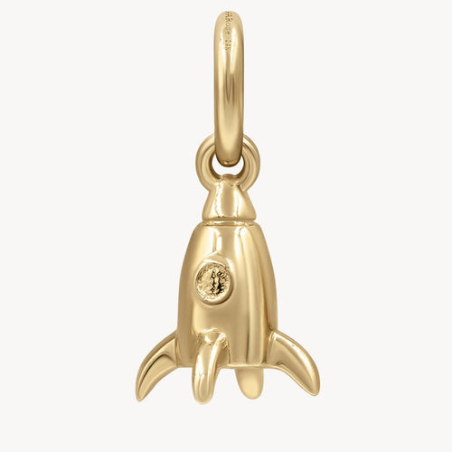 Rocket Mini Golden Charm