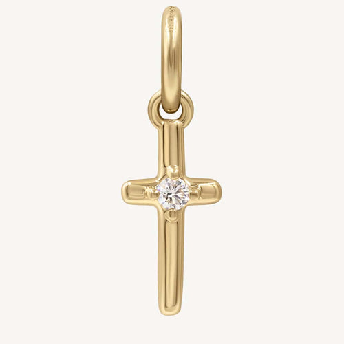 Cross Mini Golden Charm