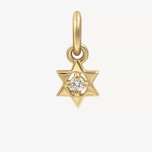 Star of David Mini Golden Charm