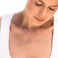 Diamond Peace Necklace