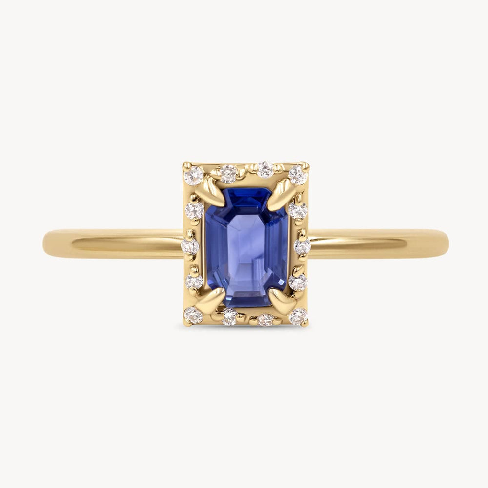 Starry Frame Sapphire Ring