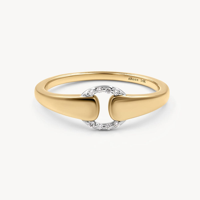 Two-Toned Buckle Ring