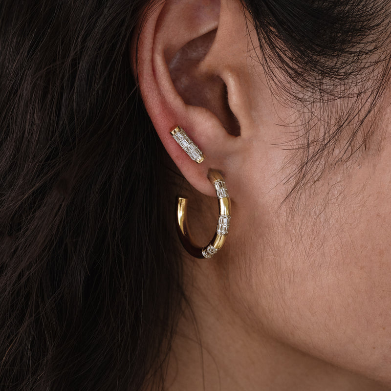 Tusk Baguette Hoops