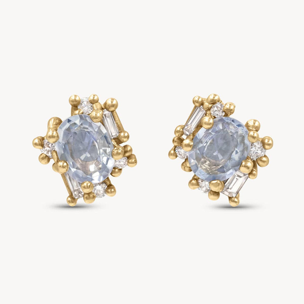 Sapphire and Diamond Luminous Cluster Studs