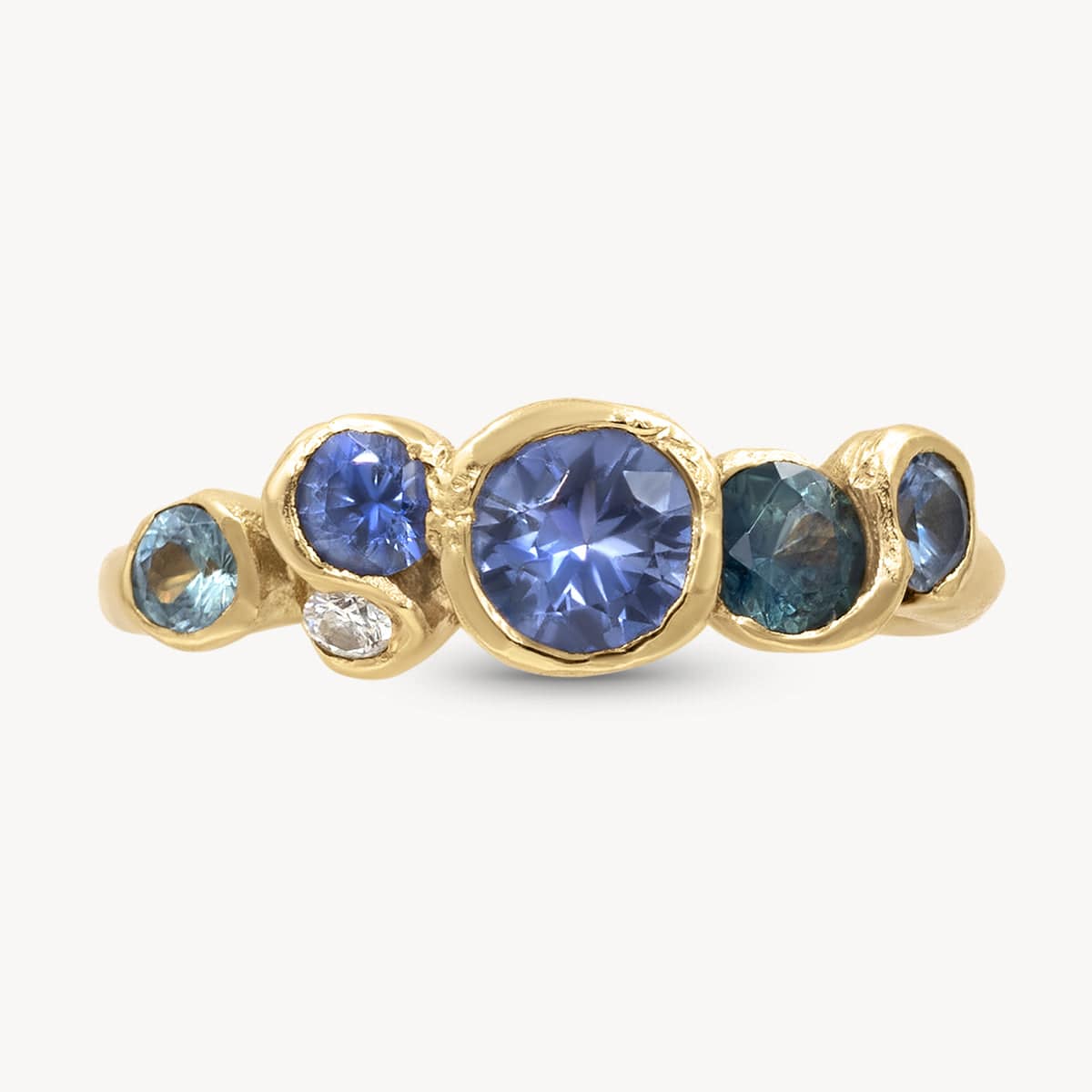 Hazy daydream sapphire hot sale sunflower ring