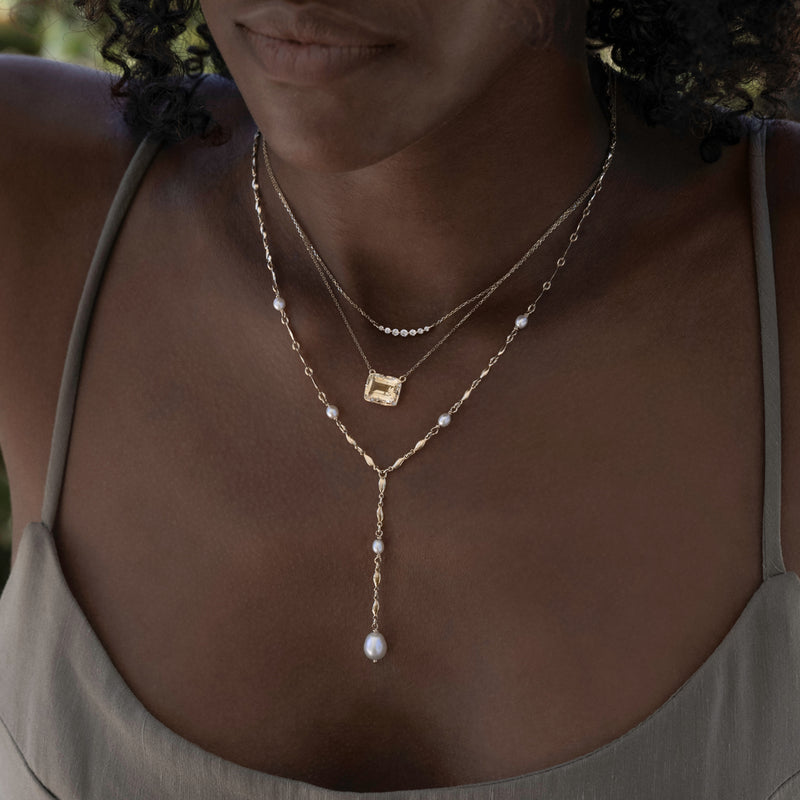 Starry Citrine Necklace