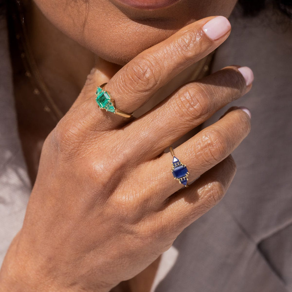 Emeralds on Emeralds Ring
