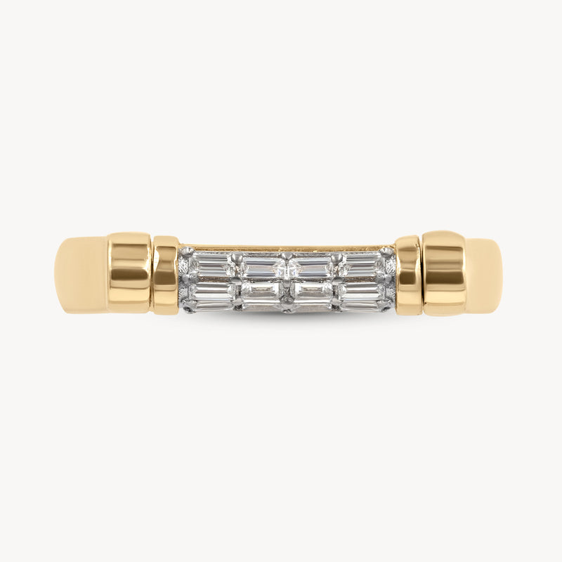 Tusk Baguette Flip Ring