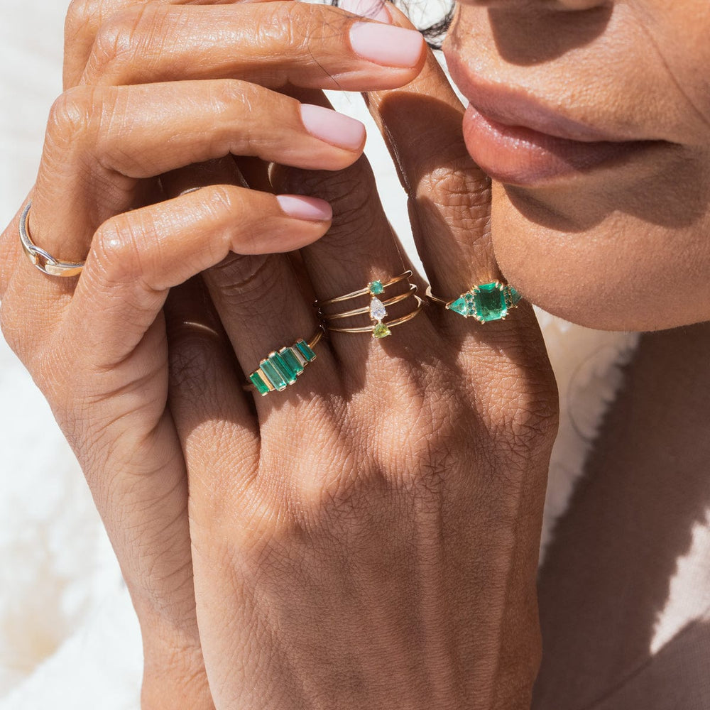 Emeralds on Emeralds Ring